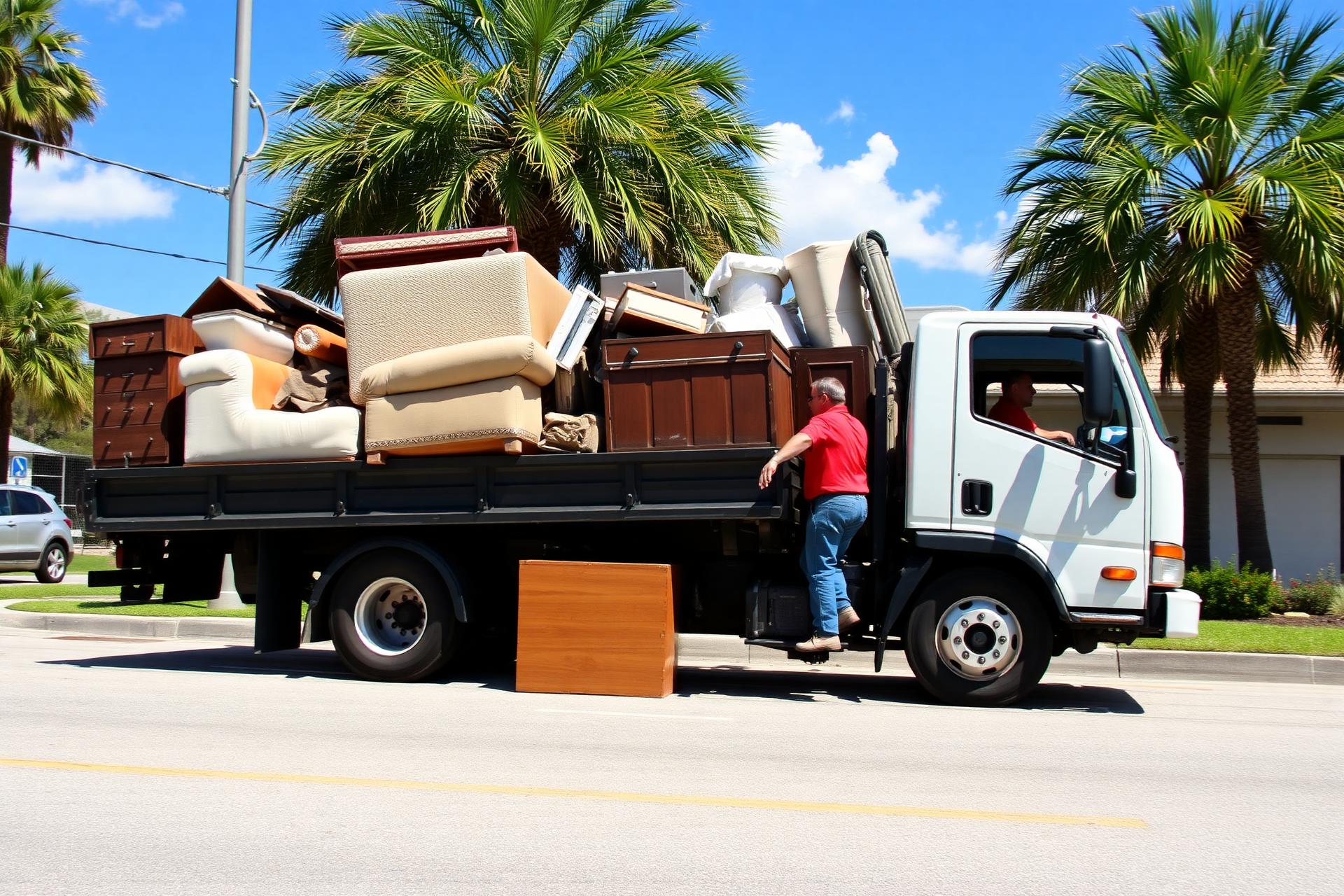 Bama Junkies truck loaded with junk